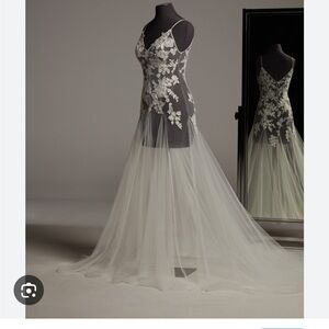 White by Vera Wang Floral Lace topper wedding dress